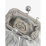 Weekend Max Mara Pasticcino metallic leather handbag, imported from the UK