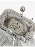 Weekend Max Mara Pasticcino metallic leather handbag, imported from the UK