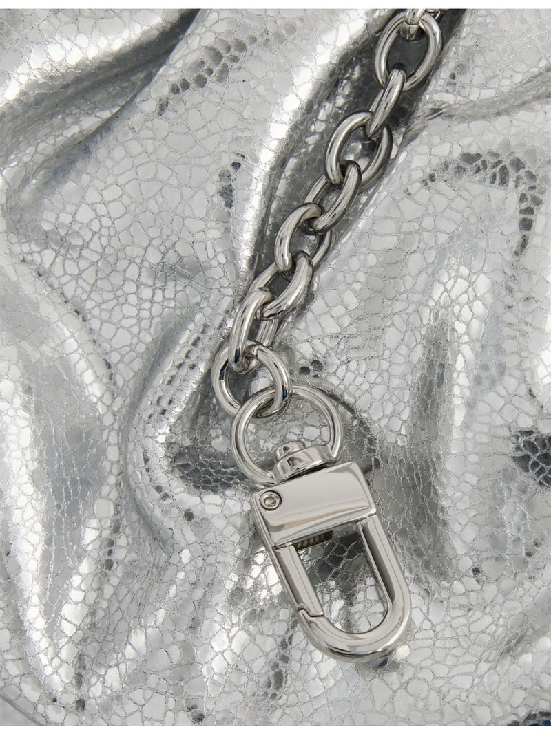 Weekend Max Mara Pasticcino metallic leather handbag, imported from the UK