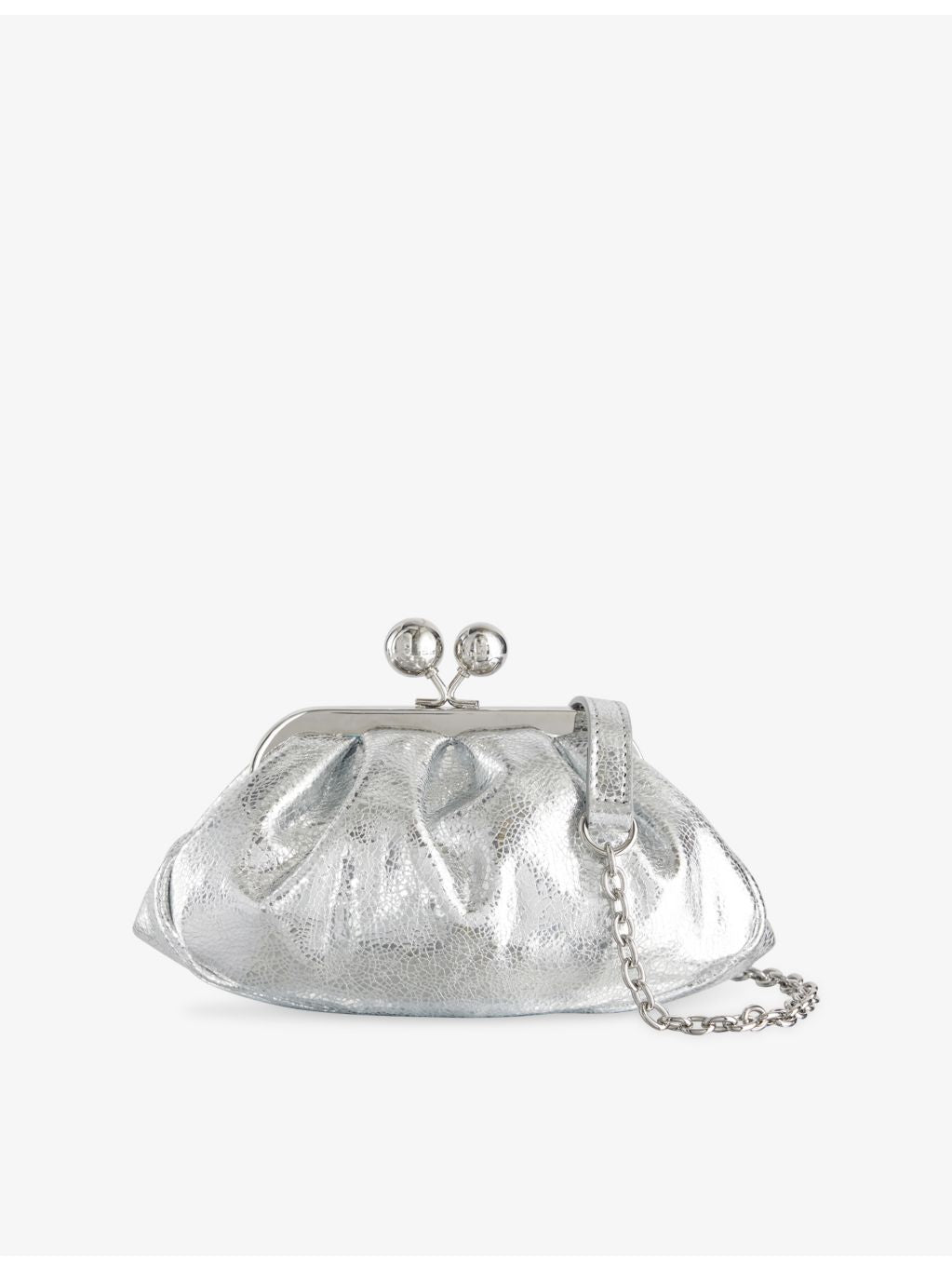 Weekend Max Mara Pasticcino metallic leather handbag, imported from the UK