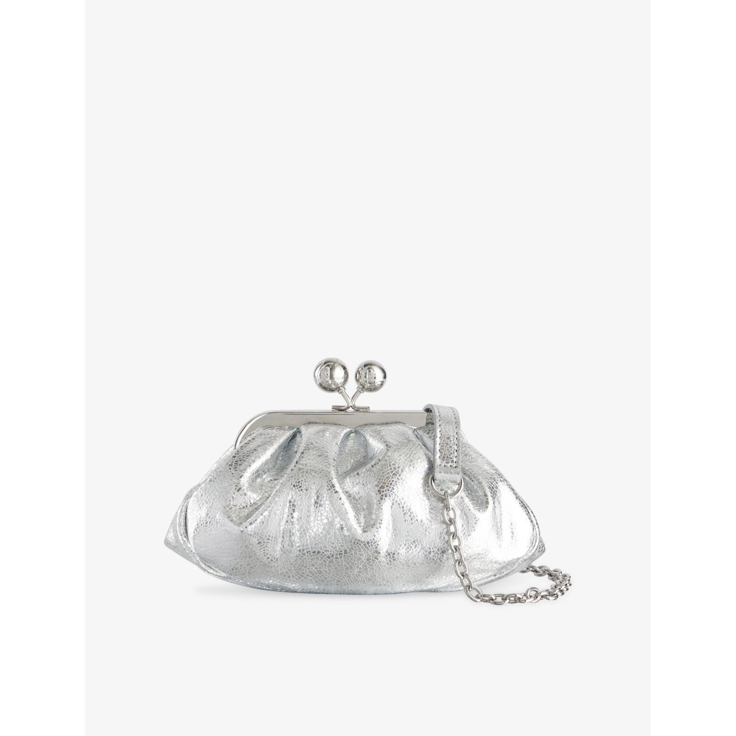 Weekend Max Mara Pasticcino metallic leather handbag, imported from the UK