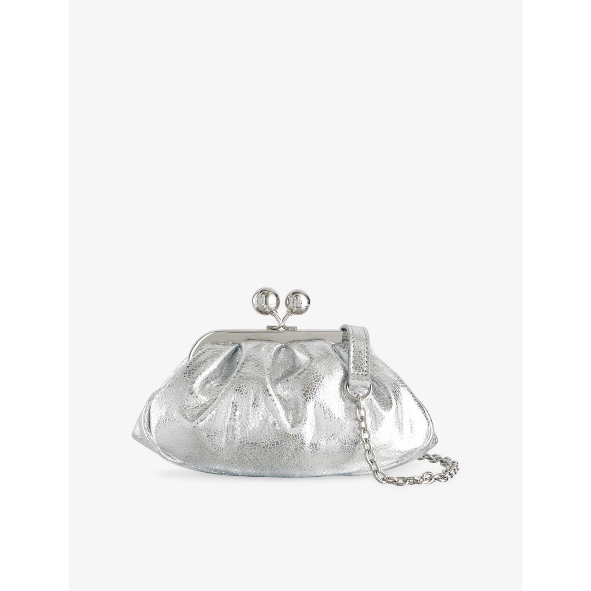 Weekend Max Mara Pasticcino metallic leather handbag, imported from the UK