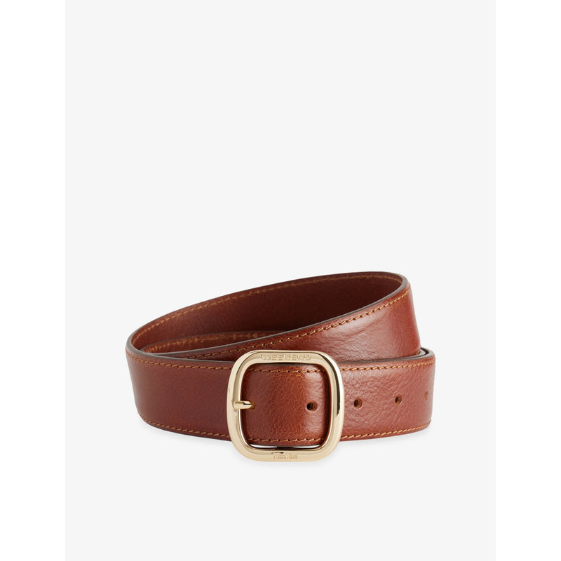 Buckled Leather Belt - XS