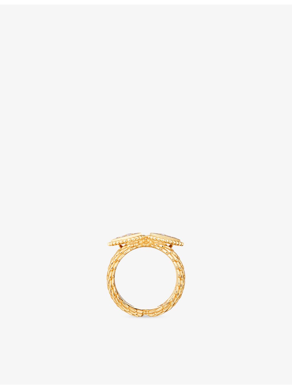 Boucheron Serpent Boheme ring 18ct yellow gold 0.31ct diamond, UK version