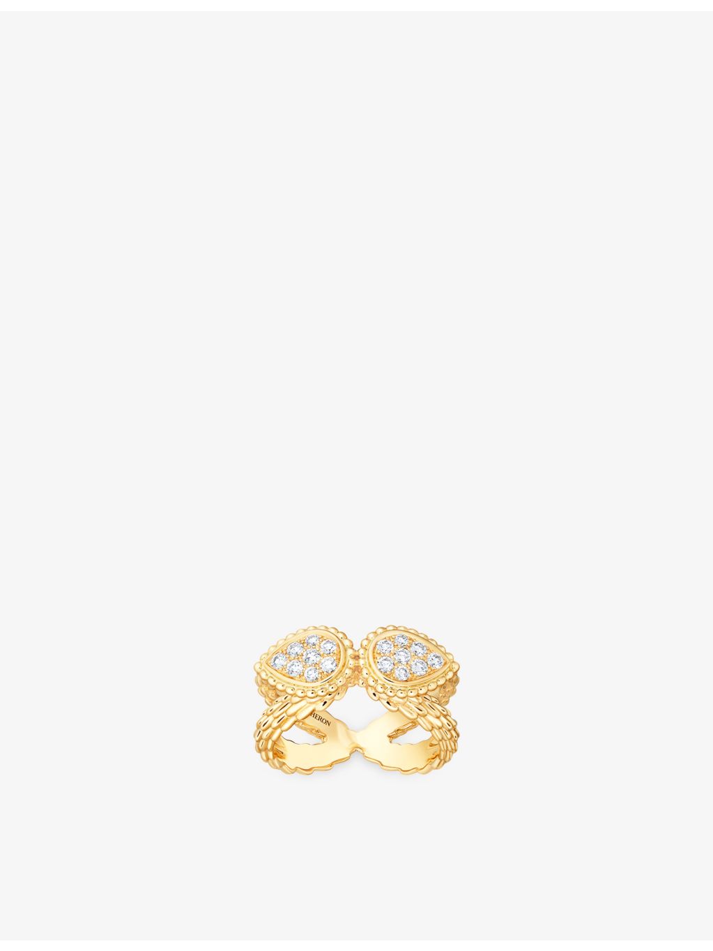 Boucheron Serpent Boheme ring 18ct yellow gold 0.31ct diamond, UK version