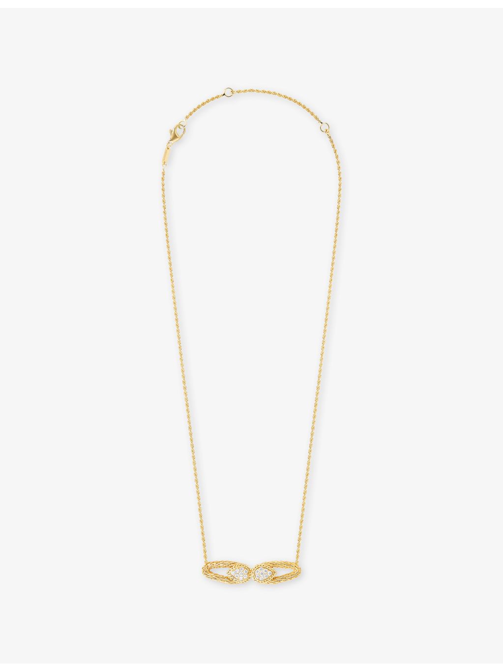 Boucheron Serpent Bohème 18ct yellow gold 0.25ct diamond pendant necklace - British product