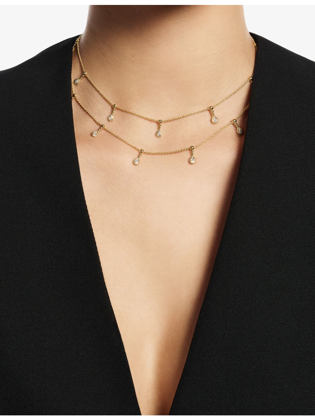 Boucheron Serpent Bohème 18ct yellow gold diamond necklace, imported from the UK