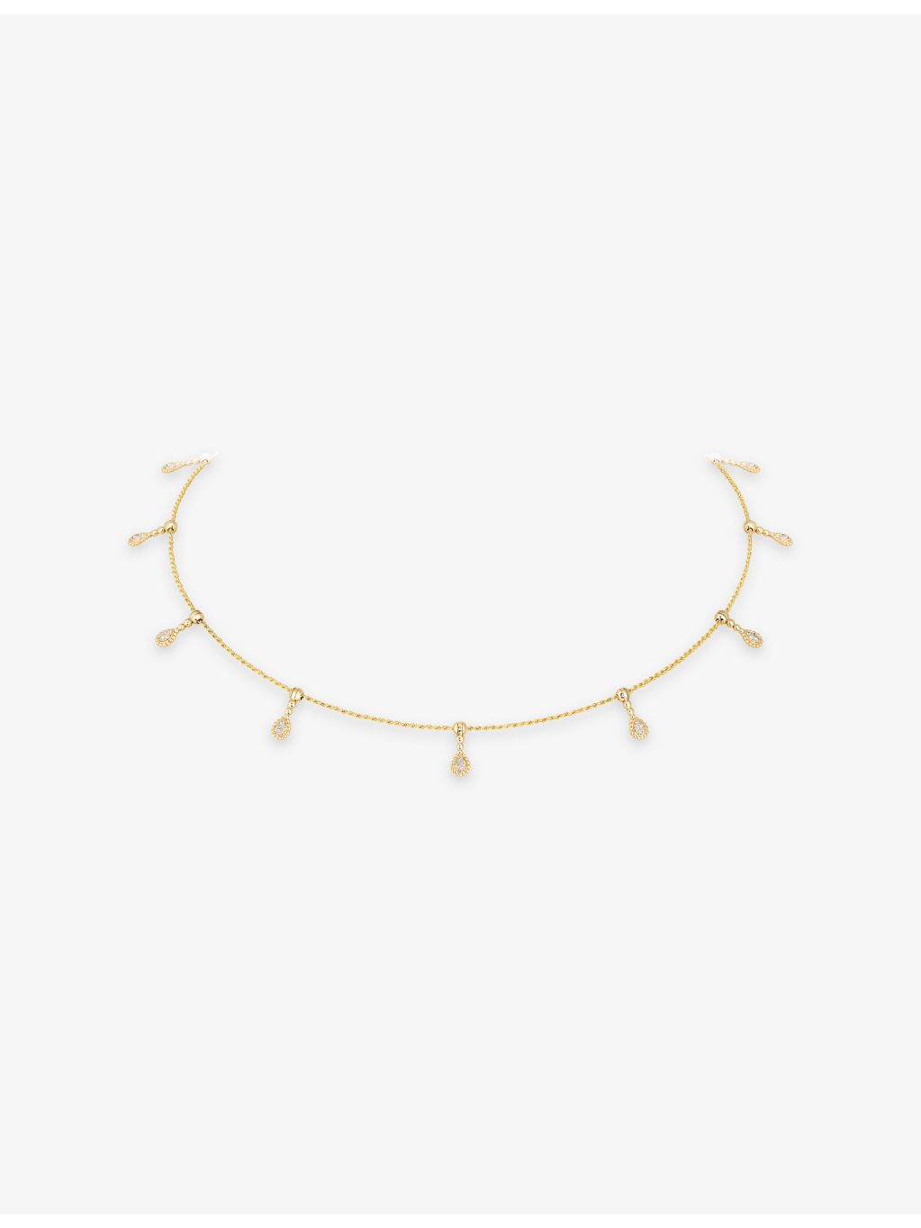 Boucheron Serpent Bohème 18ct yellow gold diamond necklace, imported from the UK