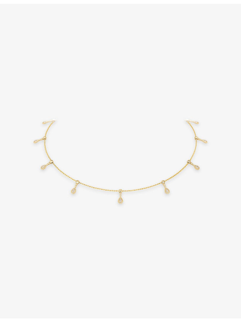 Boucheron Serpent Bohème 18ct yellow gold diamond necklace, imported from the UK