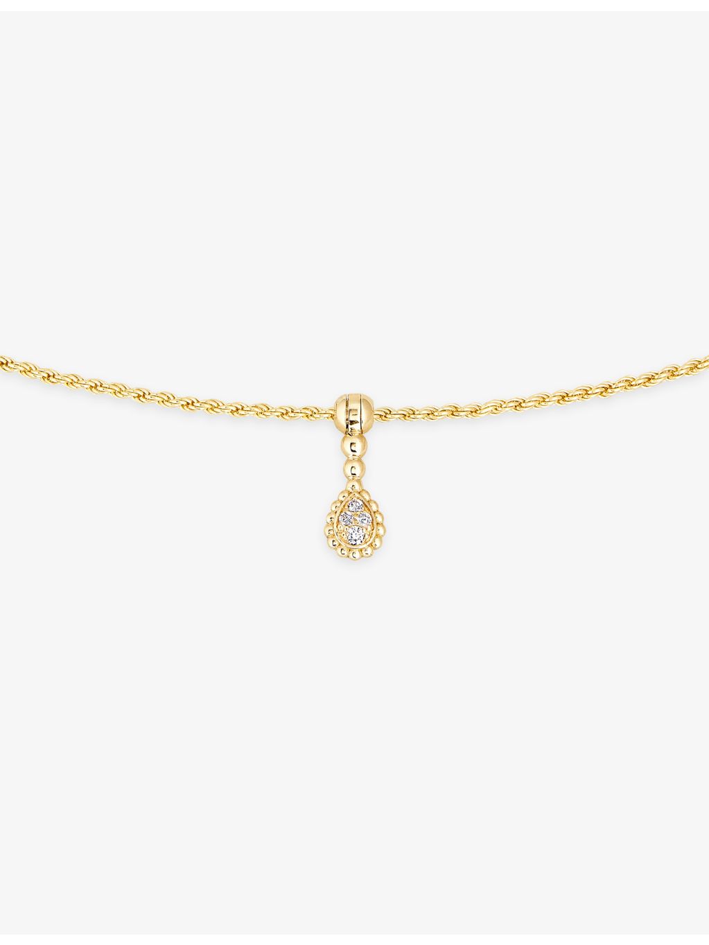 Boucheron Serpent Bohème 18ct yellow gold diamond necklace, imported from the UK