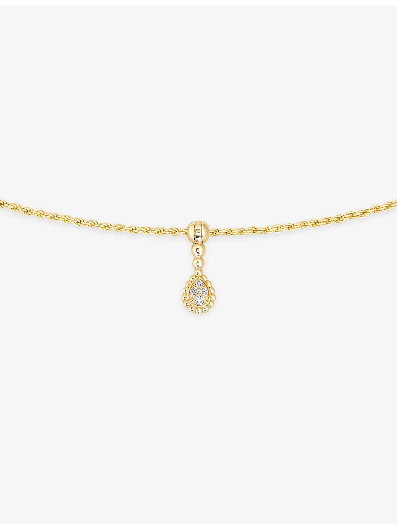 Boucheron Serpent Bohème 18ct yellow gold diamond necklace, imported from the UK