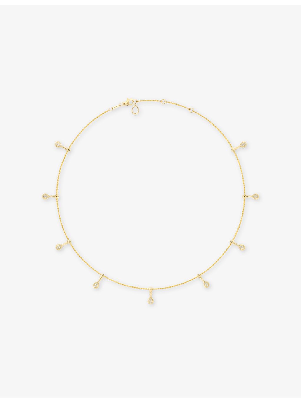 Boucheron Serpent Bohème 18ct yellow gold diamond necklace, imported from the UK