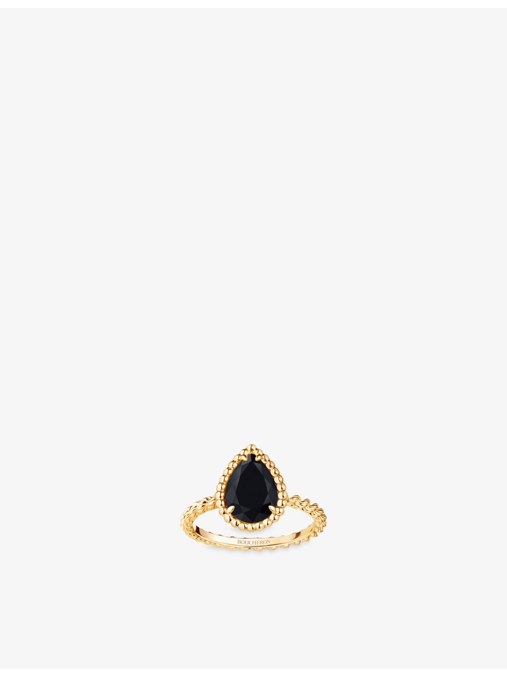 Boucheron Serpent Bohème onyx and diamond ring 18ct gold (British brand)
