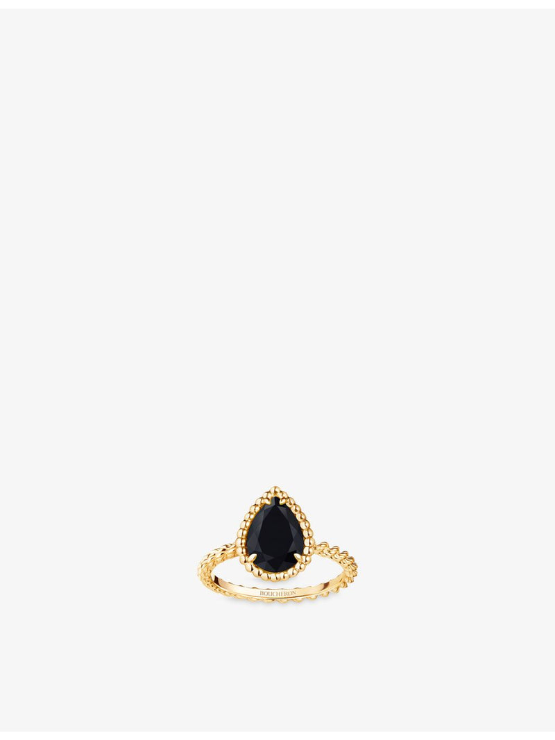 Boucheron Serpent Bohème onyx and diamond ring 18ct gold (British brand)