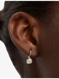 Monica Vinader hoop earrings 1ct lab-grown diamond, imported from the UK
