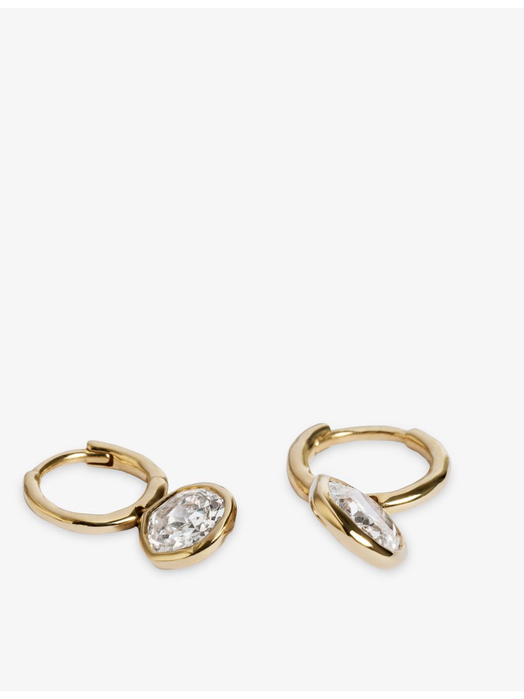 Monica Vinader hoop earrings 1ct lab-grown diamond, imported from the UK