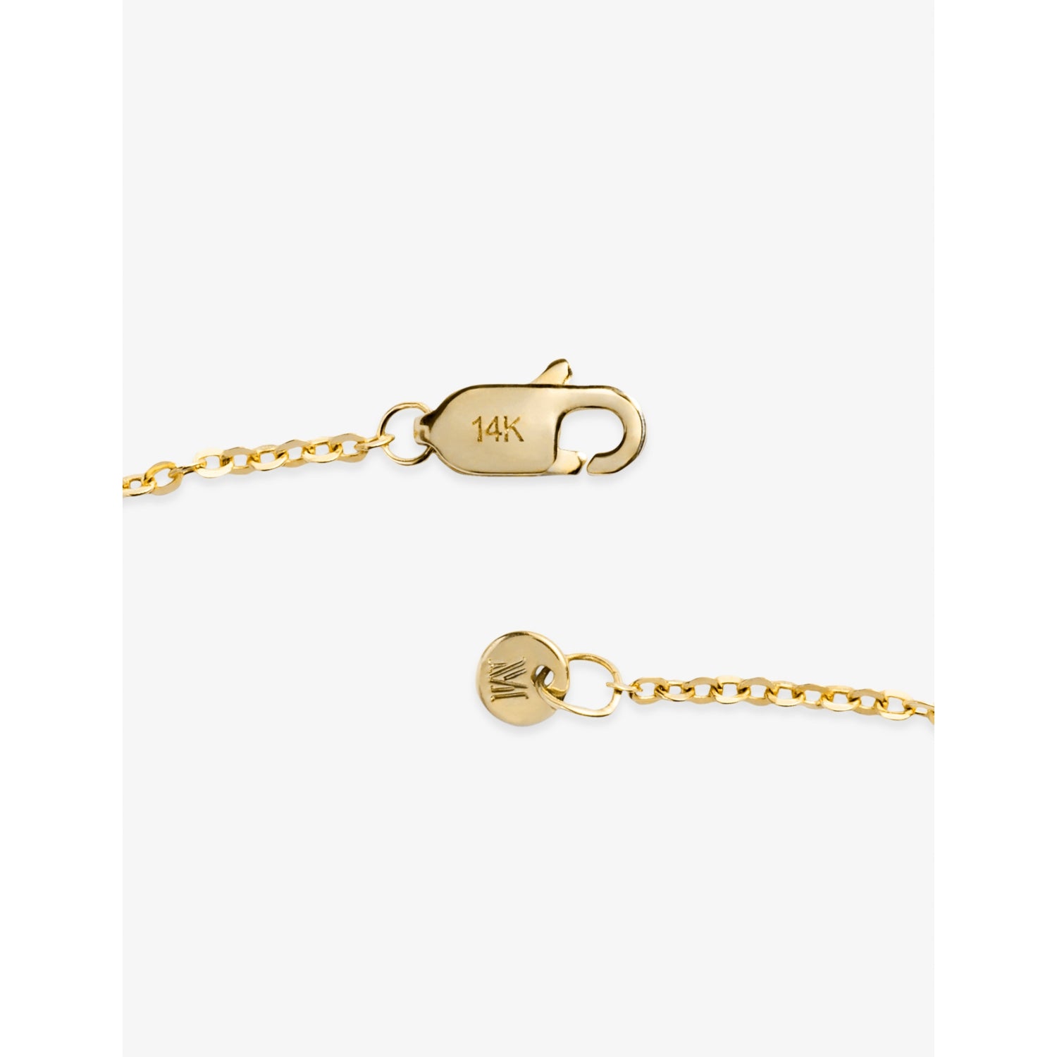 Monica Vinader Siren solitaire necklace 0.5ct lab-grown diamond 14ct yellow gold, UK version