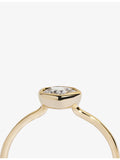Monica Vinader solitaire ring 0.5ct diamond 14ct yellow gold - British product