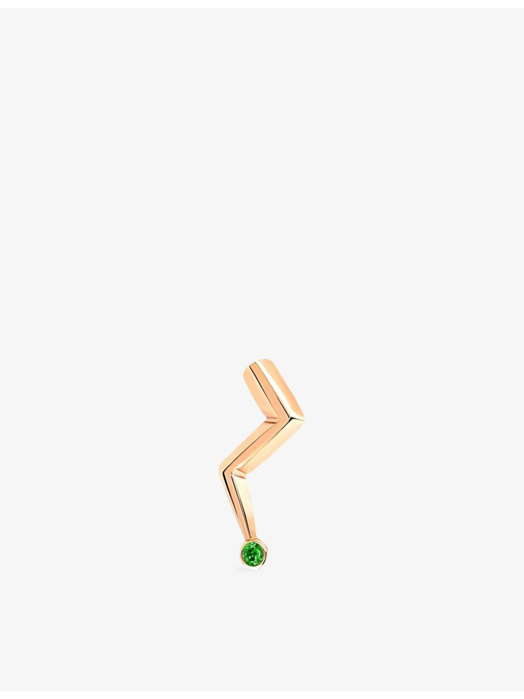 La Maison Couture lightning emerald stud earring, imported from the UK