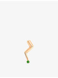 La Maison Couture lightning emerald stud earring, imported from the UK