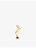 La Maison Couture lightning stud earring in 14ct rose gold and emerald, UK version