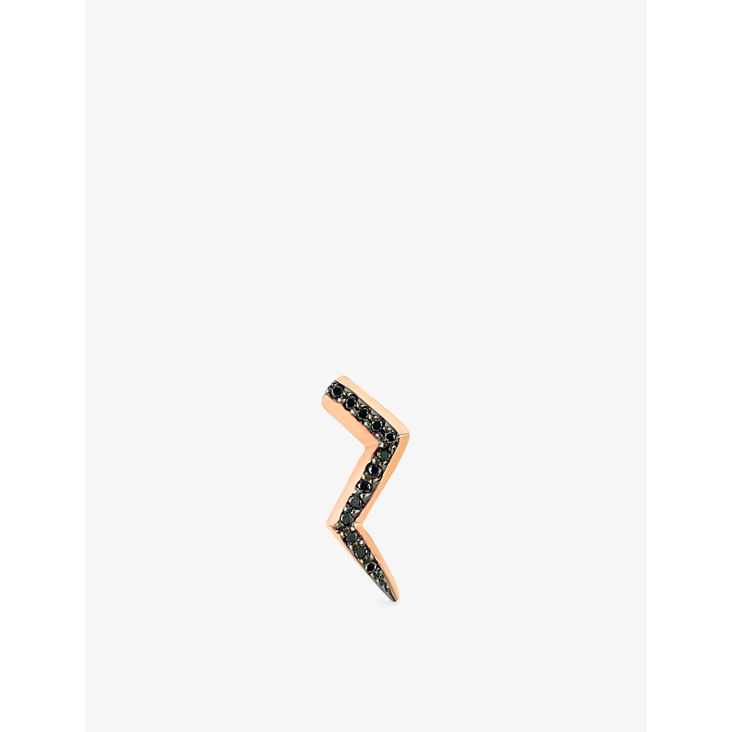 La Maison Couture lightning pavé diamond stud earring (British brand)