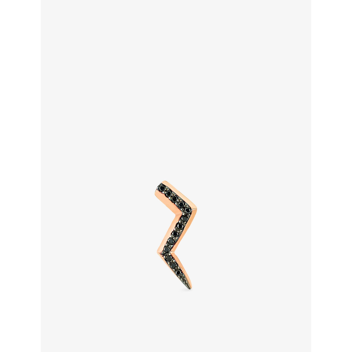 La Maison Couture lightning pavé diamond stud earring (British brand)