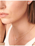 La Maison Couture 14ct rose-gold diamond evil eye drop earring, UK version