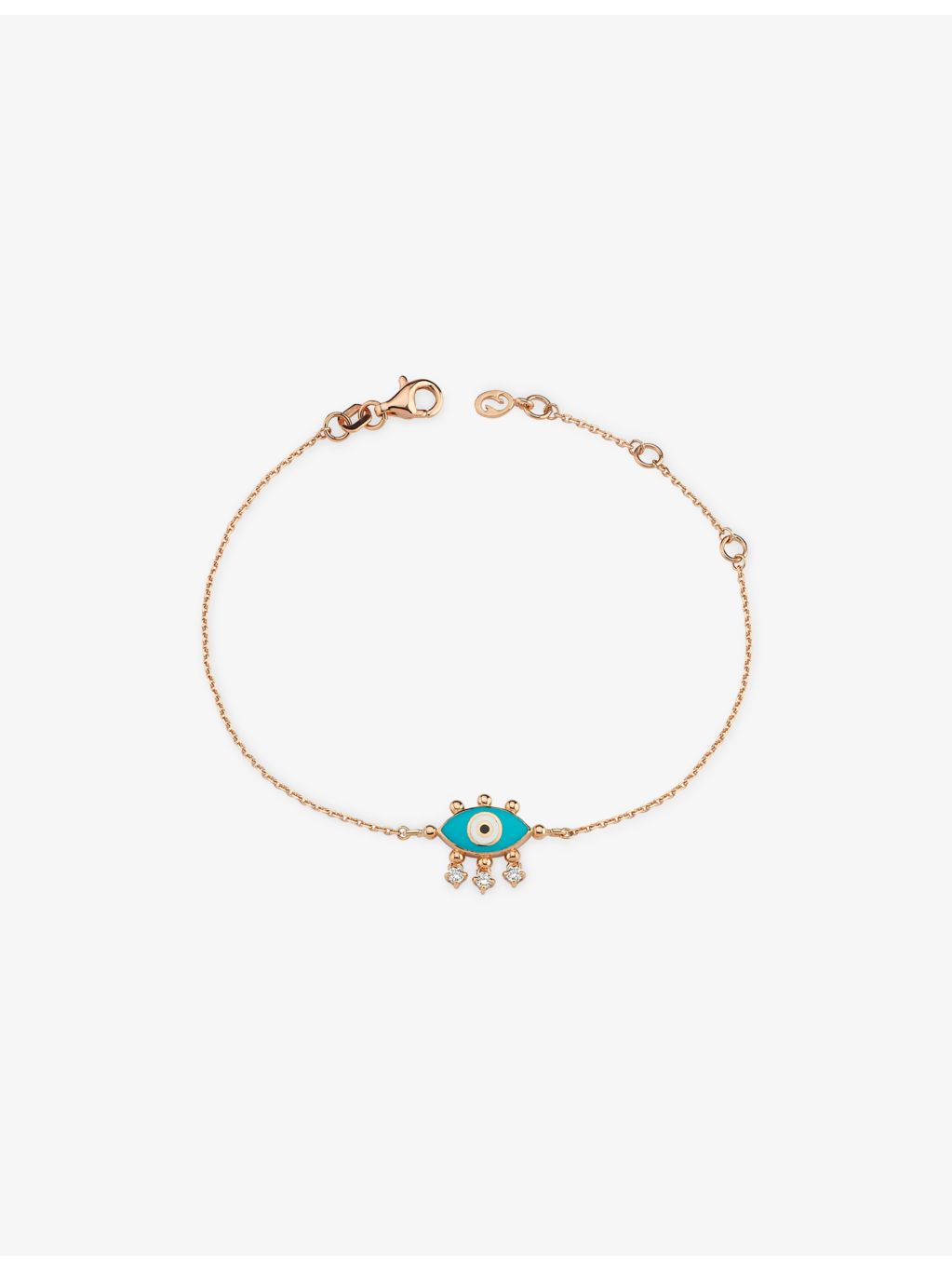 La Maison Couture evil eye rose gold bracelet, imported from the UK