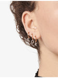 La Maison Couture rose gold initial E diamond single earring (British brand)