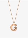 La Maison Couture initial G rose-gold diamond necklace, imported from the UK