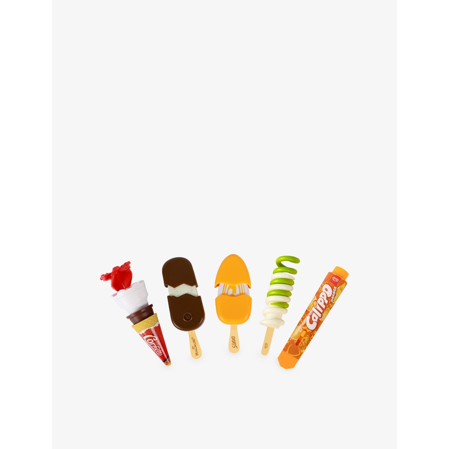 Walls ice cream freezer playset with official toy cones, imported from the UK