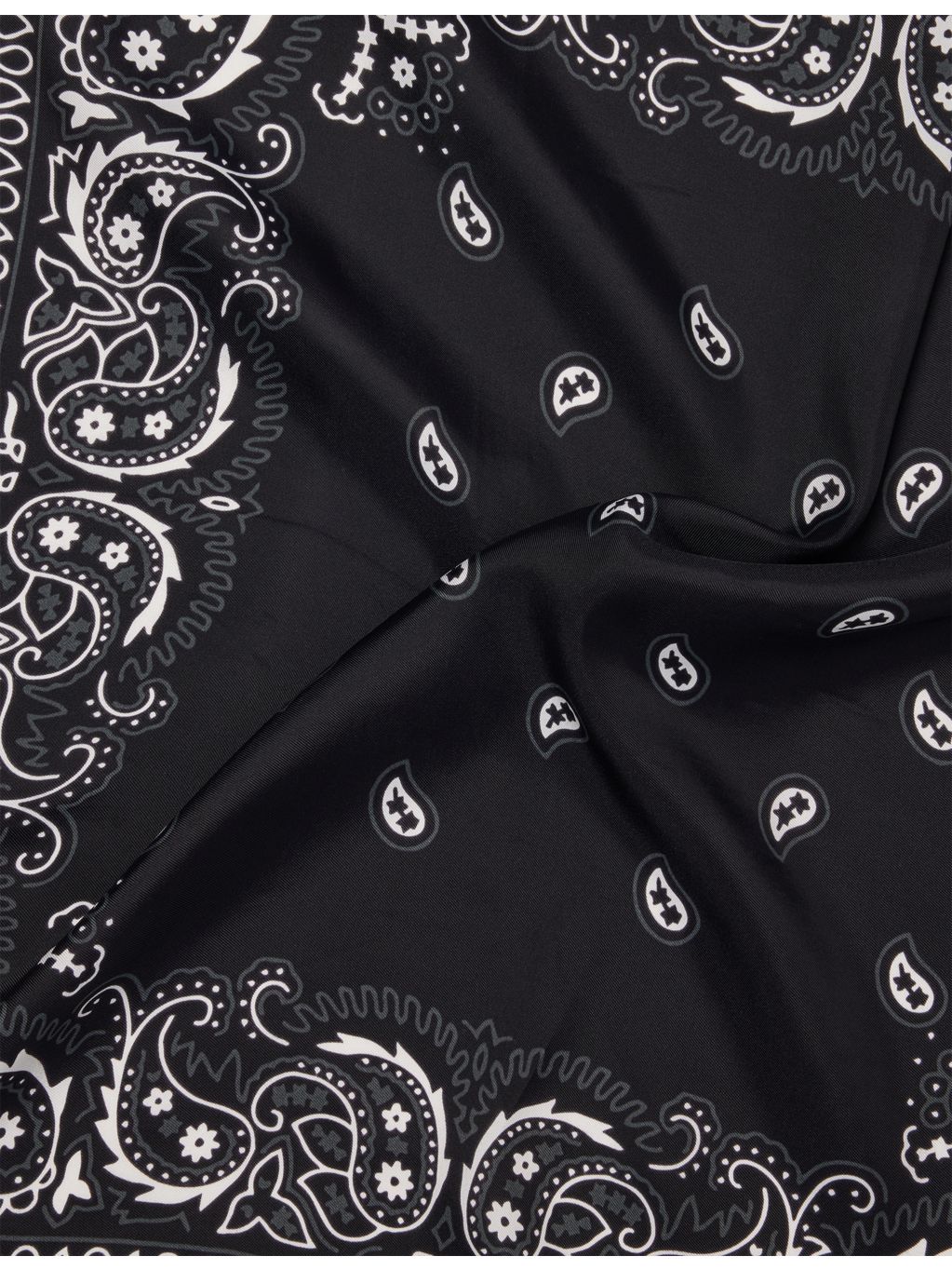 AWGE silk-blend bandana Don't Be Dumb print (British brand)