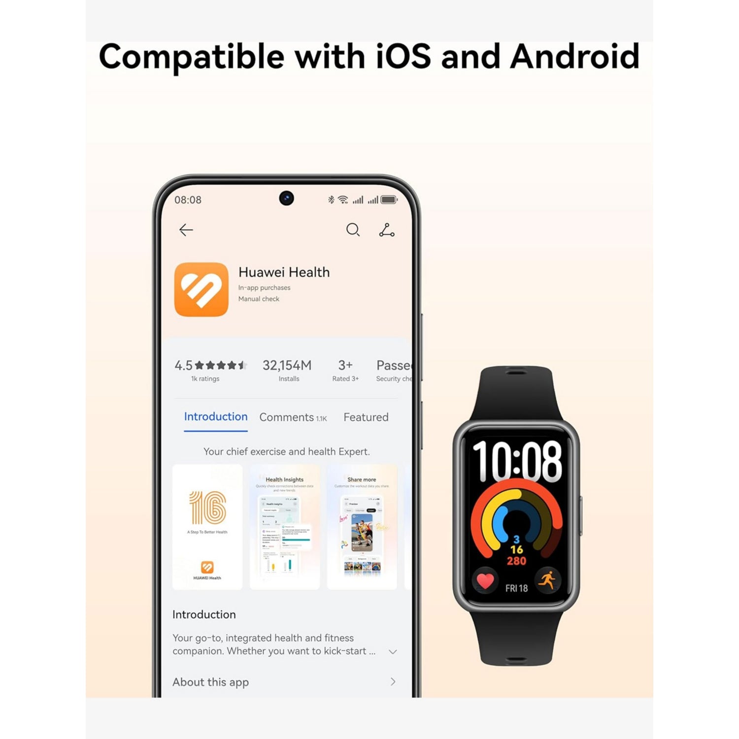 Huawei Band 11 smart watch aluminium alloy, UK version