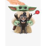 Star Wars Huggin' Grogu electronic toy with Mandalorian figure, UK version