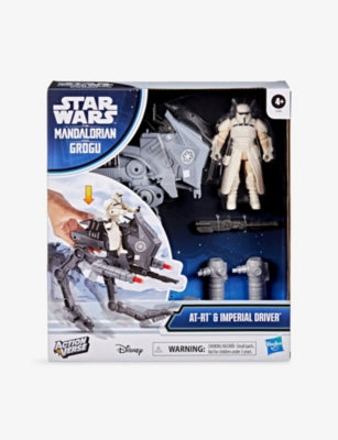 Star Wars Mandalorian AT-RT Imperial Driver playset with action figure - British product
