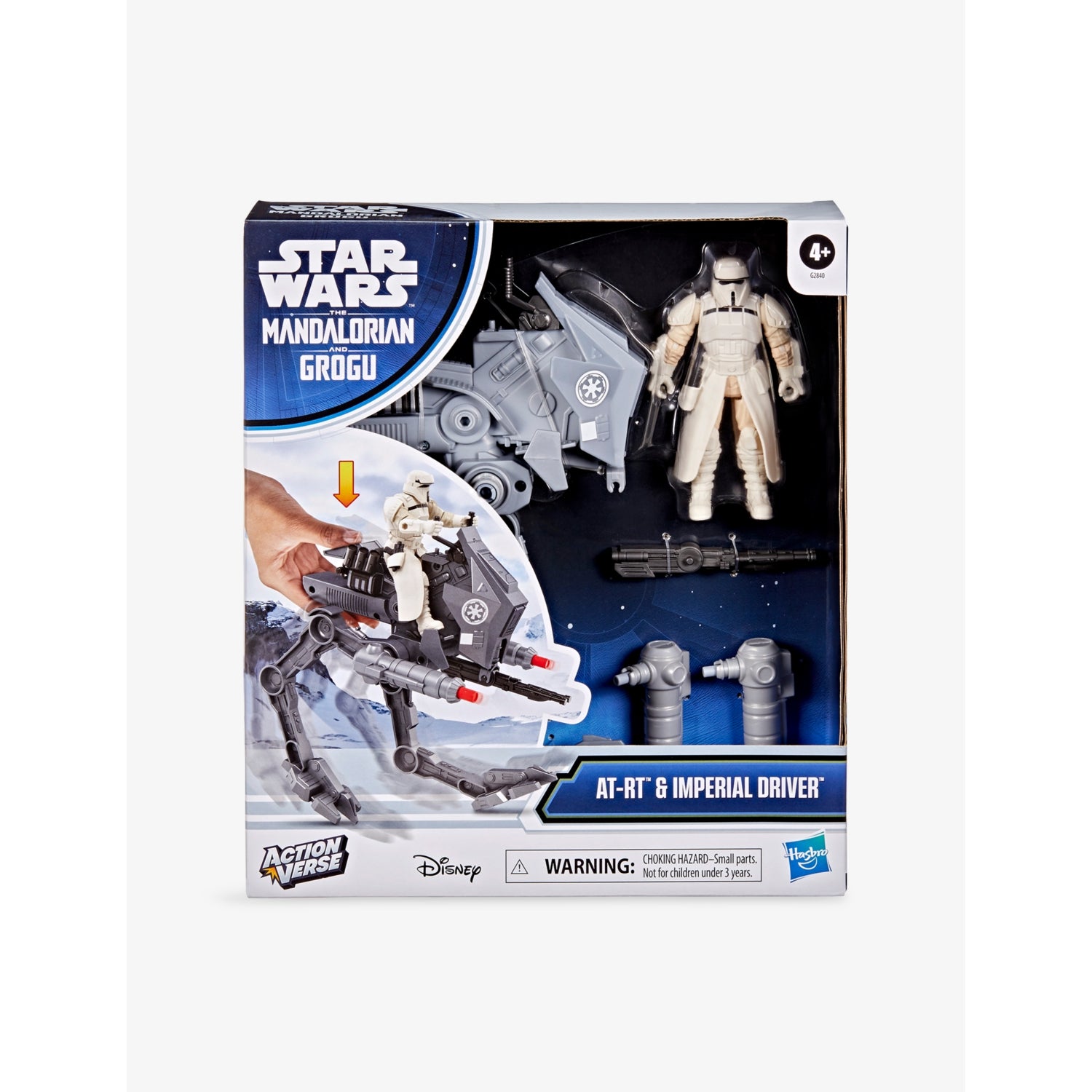 Star Wars Mandalorian AT-RT Imperial Driver playset with action figure - British product