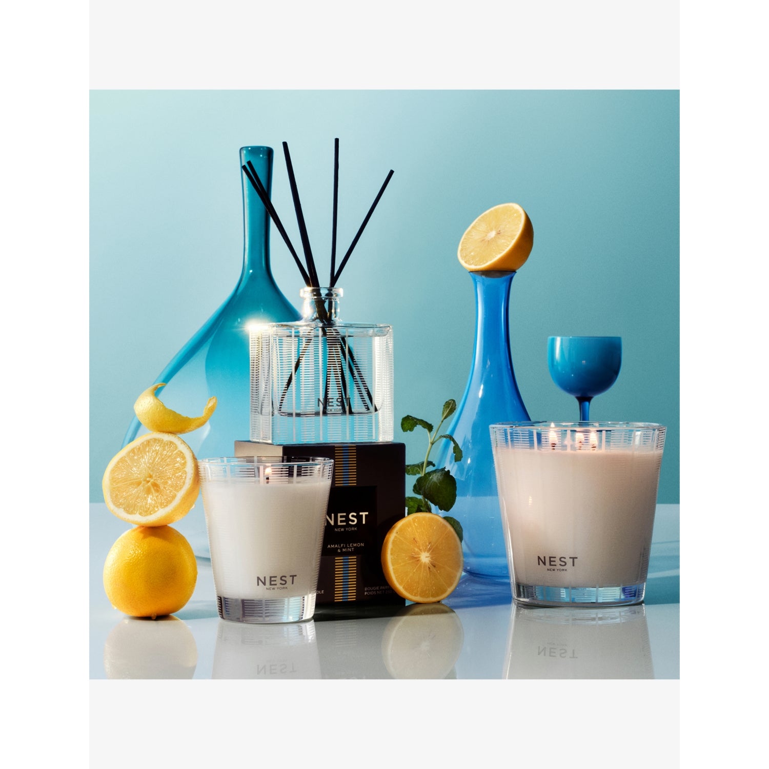 NEST New York Amalfi Lemon & Mint scented candle 230g, UK version