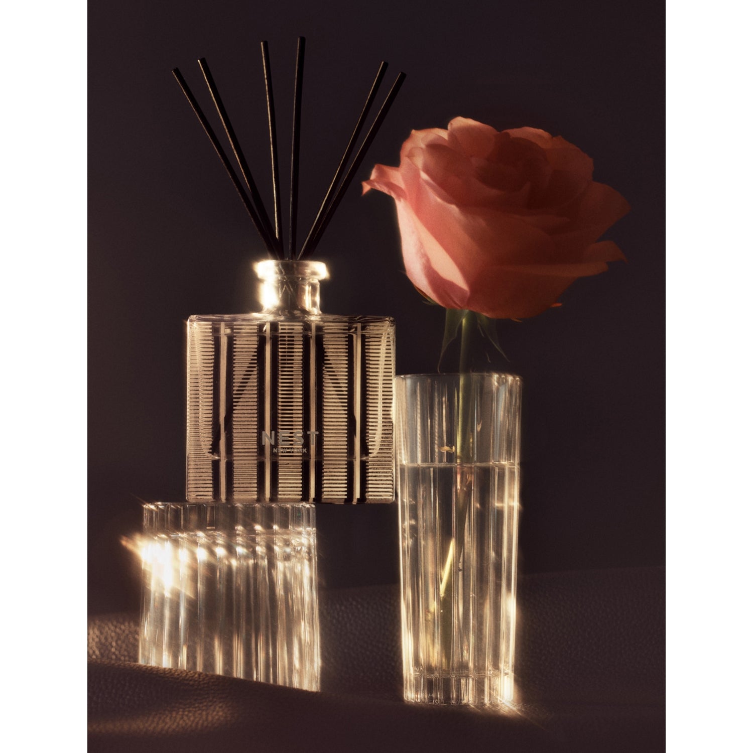 NEST New York rose noir and oud reed diffuser 175ml, UK version