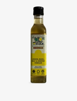 Womersley Lemon Basil Bay Juniper vinegar 250ml, imported from the UK