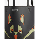 Loewe leather tote bag with Futurist Cat motif medium (British brand)