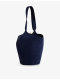 KHAITE Lotus Mini Suede Tote Bag made in Italy - British product