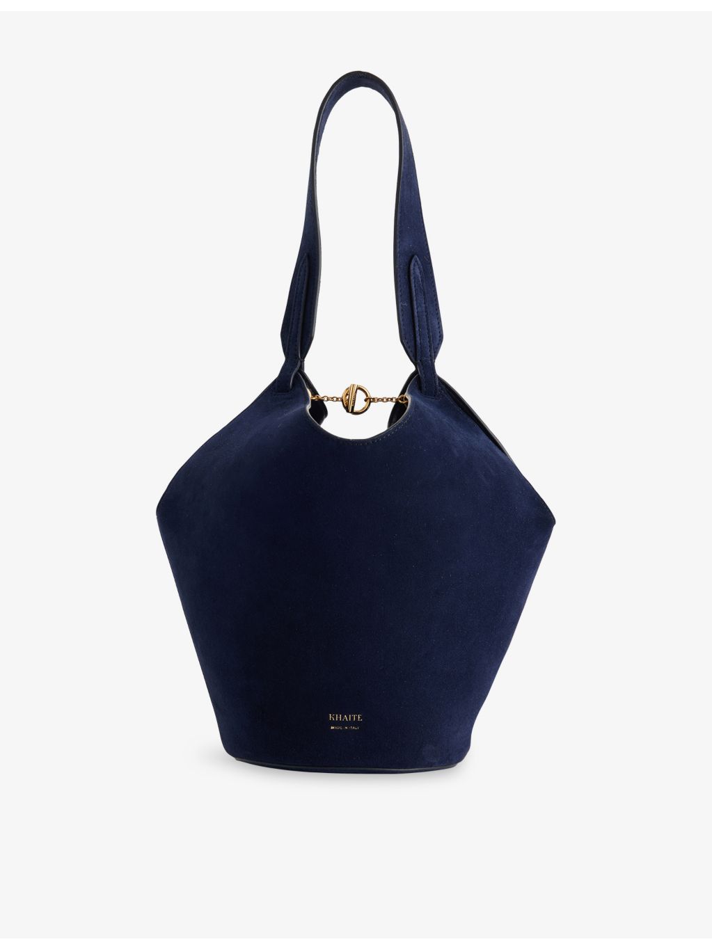 KHAITE Lotus Mini Suede Tote Bag made in Italy - British product