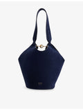 KHAITE Lotus Mini Suede Tote Bag made in Italy - British product