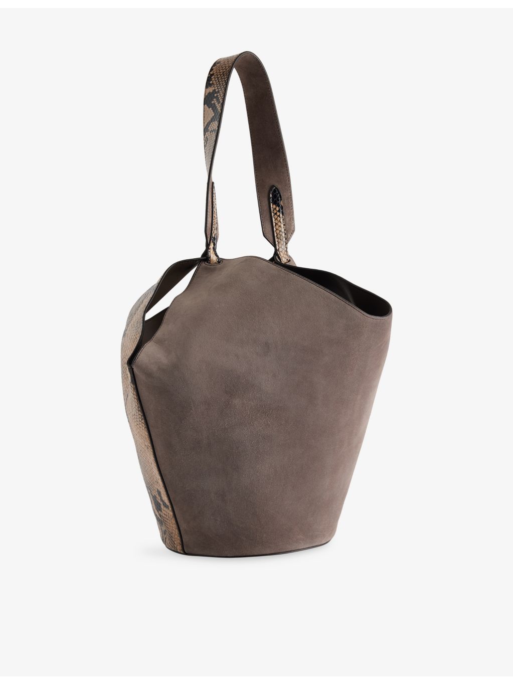 KHAITE Lotus small tote with snakeskin print, UK version