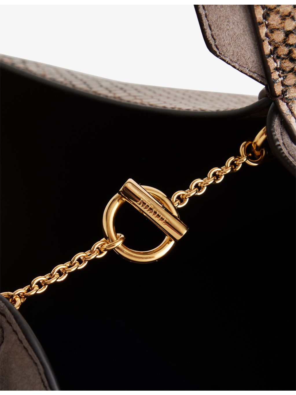 KHAITE Lotus small tote with snakeskin print, UK version
