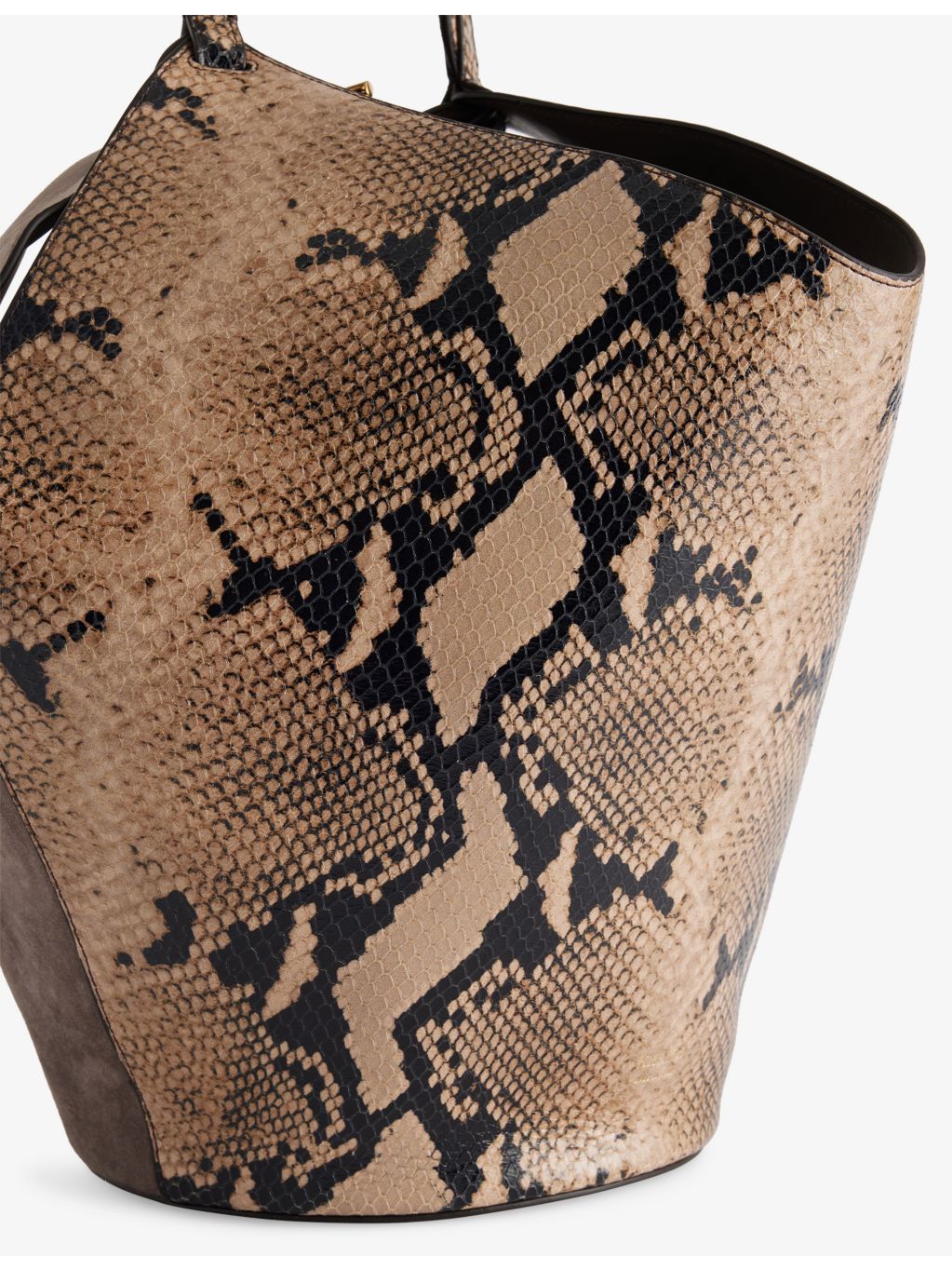 KHAITE Lotus small tote with snakeskin print, UK version
