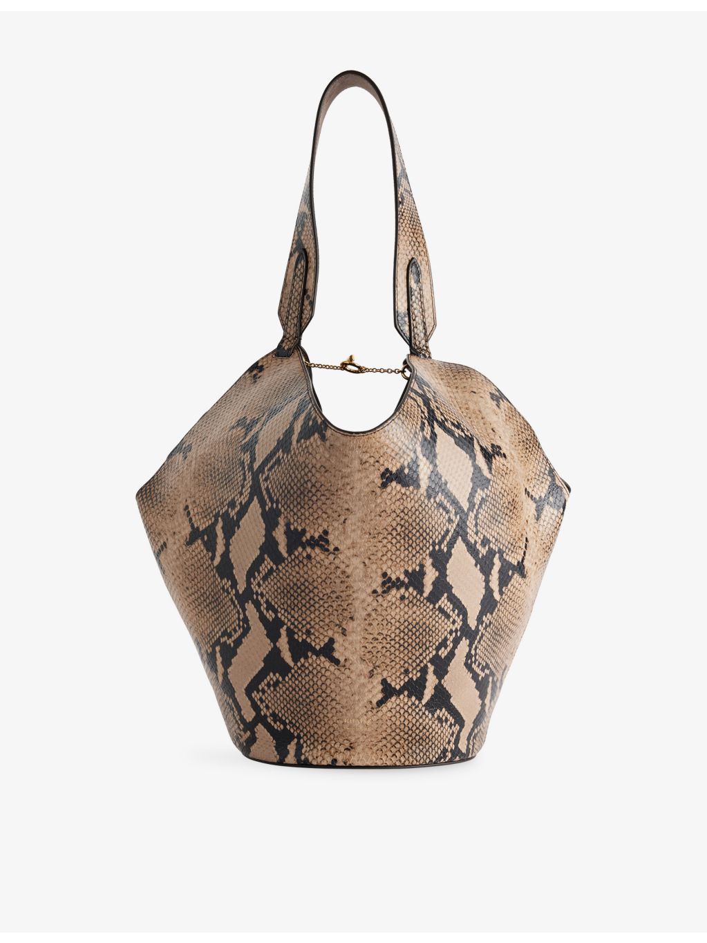 KHAITE Lotus small tote with snakeskin print, UK version