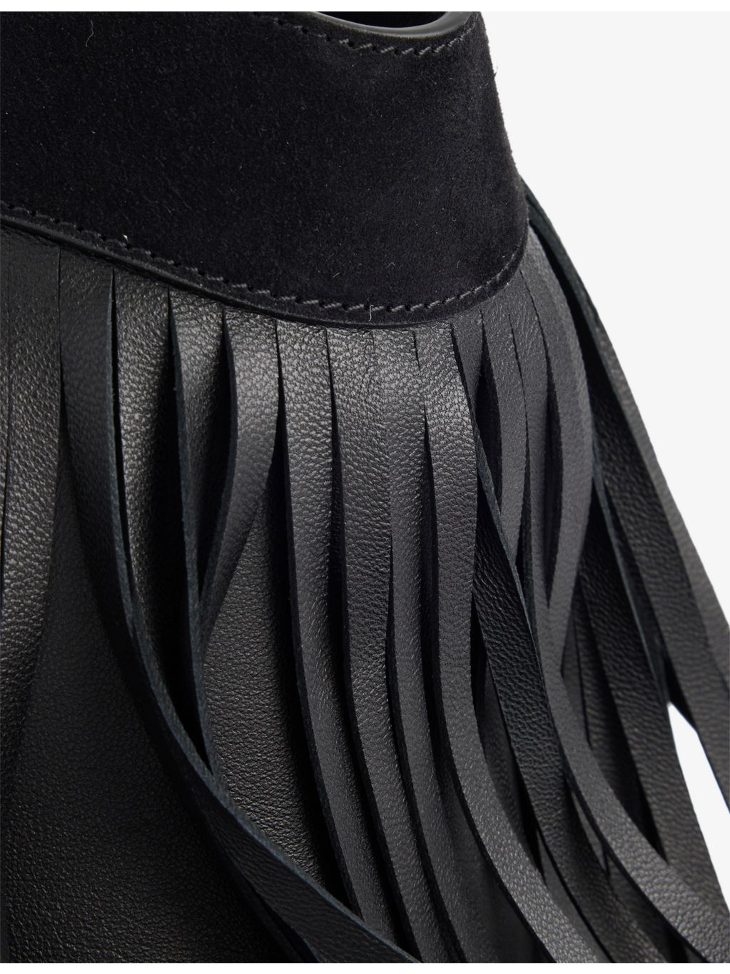 KHAITE Nano Lotus fringe leather tote bag, UK version