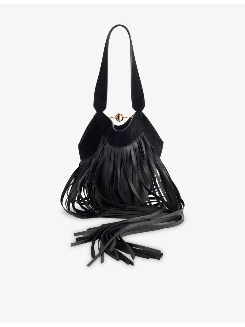KHAITE Nano Lotus fringe leather tote bag, UK version